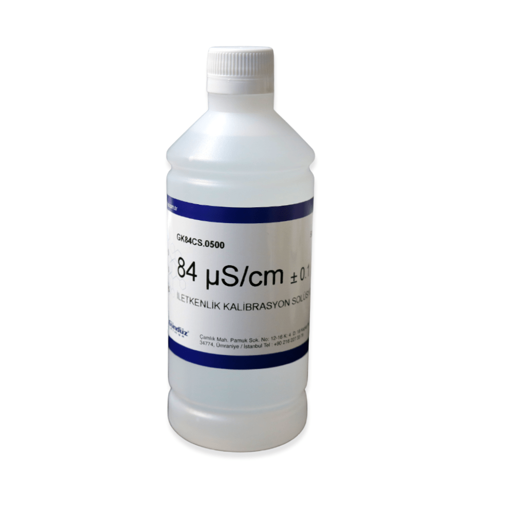 84 mikrosiemens iletkenlik kalibrasyon standardı