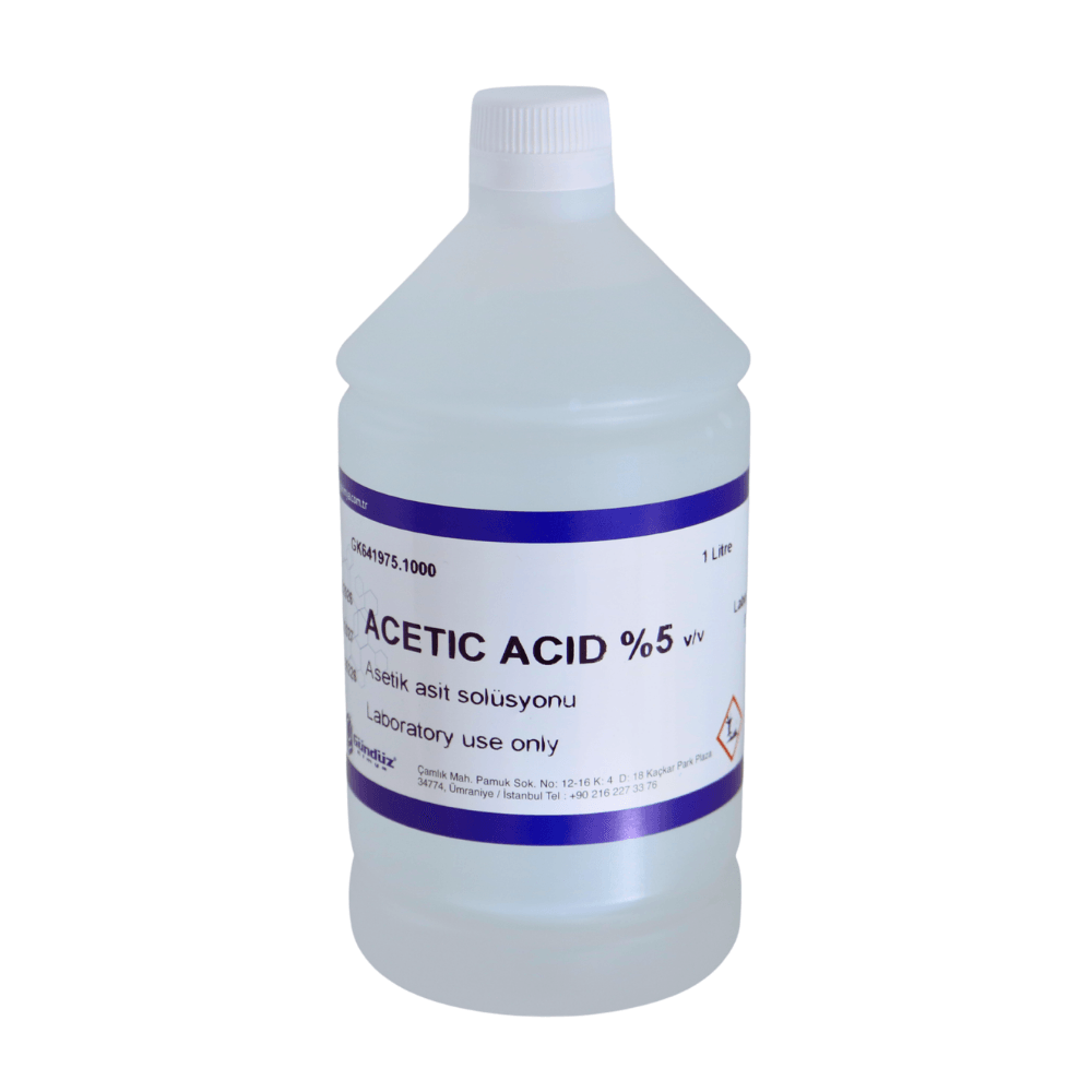 asetik asit %5 solüsyon 1 Litre