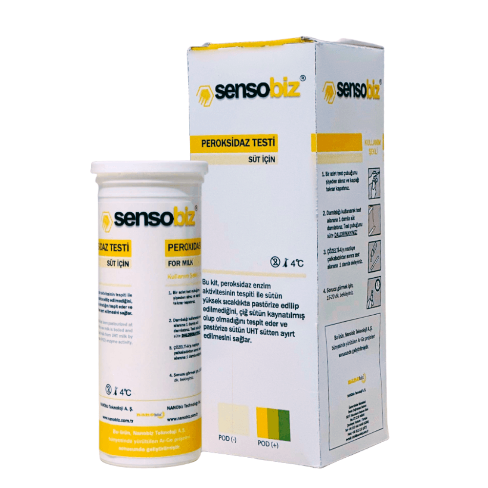 sütte peroksidaz test kağıdı kiti