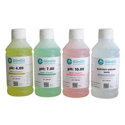 pH metre kalibrasyon seti ph 4 ph 7 ph 10